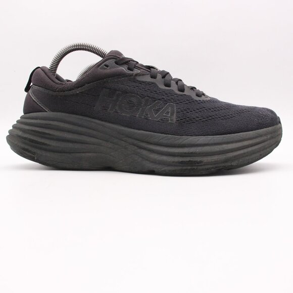 Hoka One One Men's Size 8.5 D Bondi 8 Black Running Shoes Sneakers 1123202 BBLC